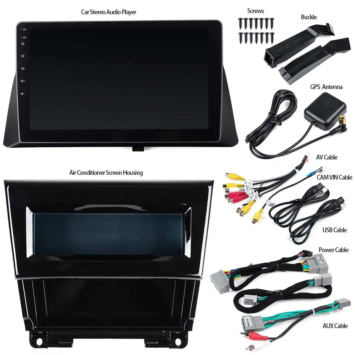 Top Android 8.0/8.1 Quad Cores 10.2" Touch Screen Car HD MP5 Player BT FM GPS WIFI Car Multimedia Player For Honda for Accord 2008 5