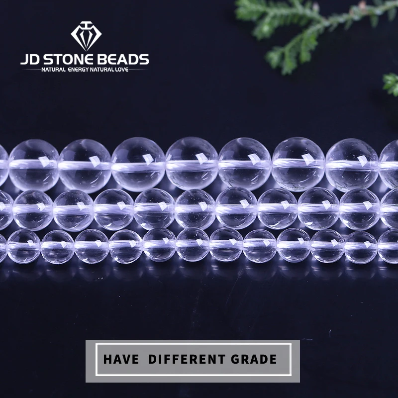 Натуральный белый кристалл браслет с бисером ручной работы ожерелье аксессуар Подарки Высокое качество каменистый кварц драгоценный камень для изготовления ювелирных изделий