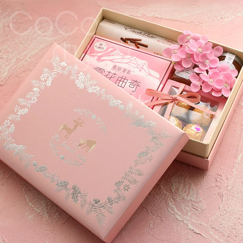 Cocostyles изготовление под заказ популярные модные розовые закуски Подарочная коробка для невесты подарок подарочные наборы к Рождеству для женщин корпоративный подарок