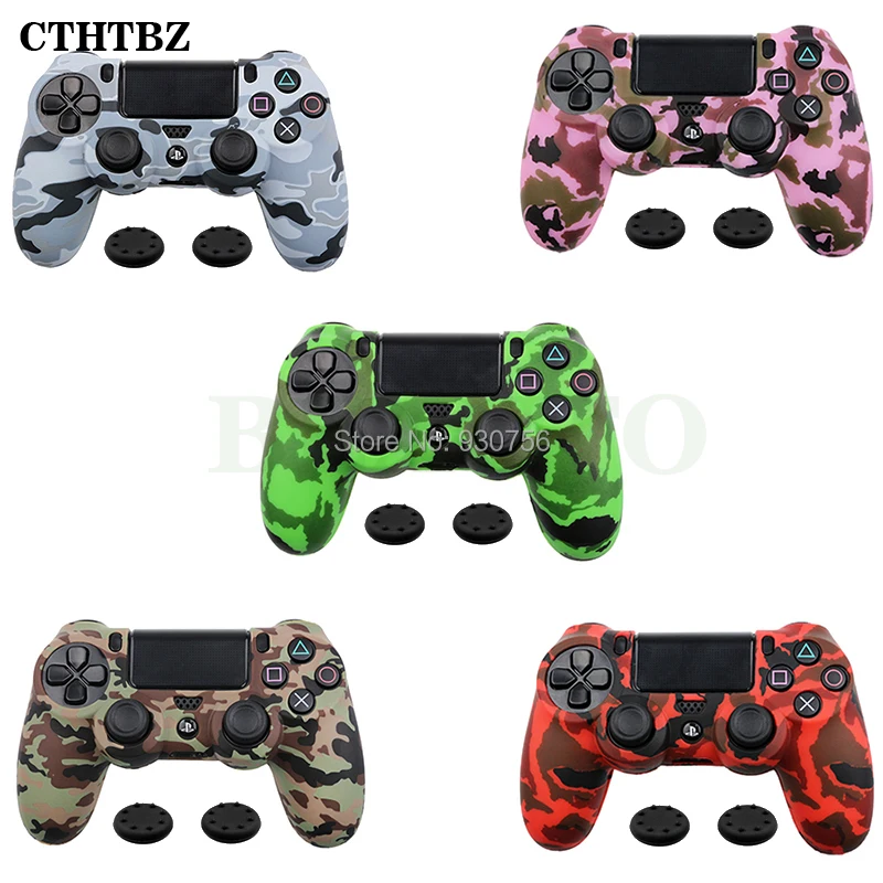 Камуфляжный джойстик ручки силиконовый чехол Защитный для PS4 Playstation 4 Контроллеры