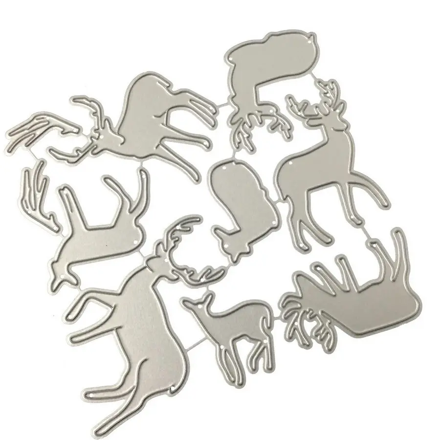  Stitching Animal Deer Metal Cutting Dies Scrapbooking Die Carbon Sharp Craft Cut Die Photo Invitati - 32942237382