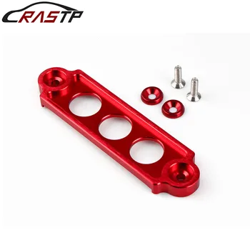 

RASTP-Racing Aluminum Battery Tie Down Hold Bracket Lock Anodized for Honda Civic/CRX 88-00 Car Accessory with Logo RS-BTD001