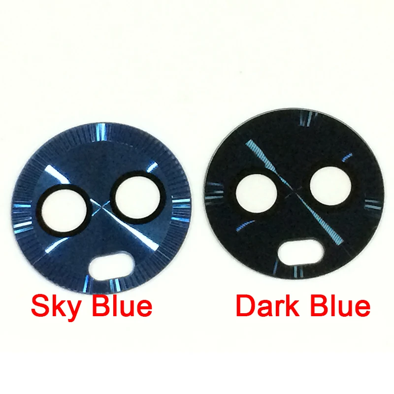 Небесно-Голубой Темно-Синий объектив для Motorola Moto G6 плюс Задняя Основная камера стеклянная крышка объектива Кольцо с клейкая лента-наклейка