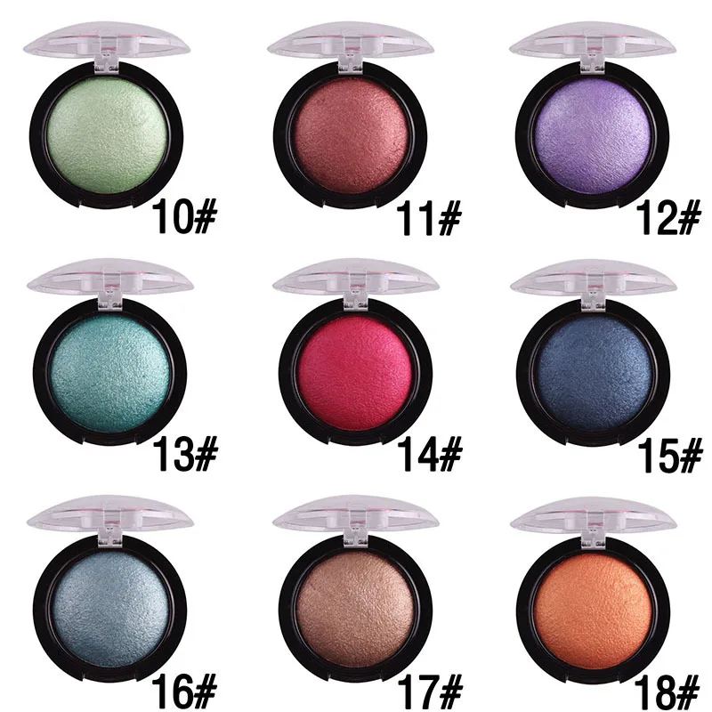 

Eye Shadow Palette Shimmer Powder Bronzer Baked Eyeshadow Pallete Matte Nudes Single Color MISS ROSE Makeup