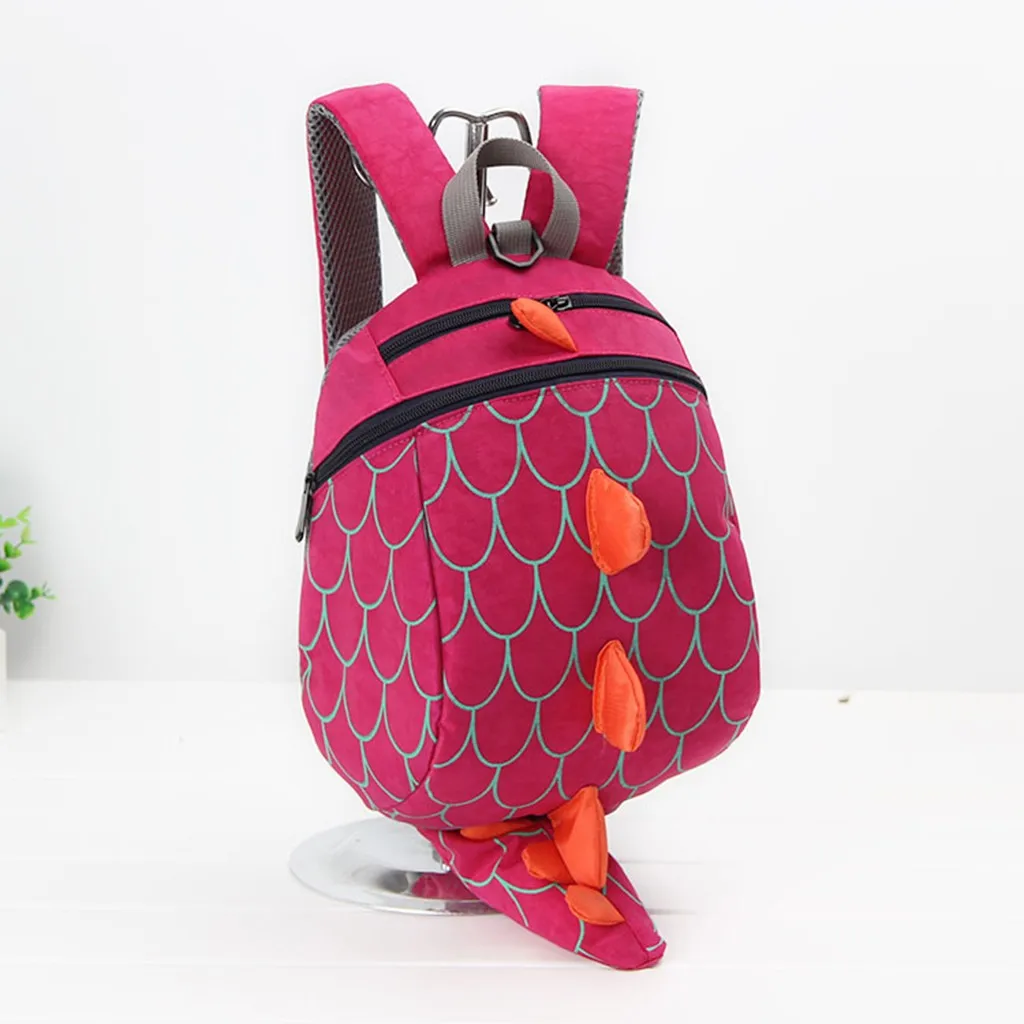 Высокое качество водонепроницаемый Оксфорд Женщины BackpaChildren Дети Мальчики Девочки Мода милый мультфильм 3D Динозавр плечевой рюкзак сумки#619P