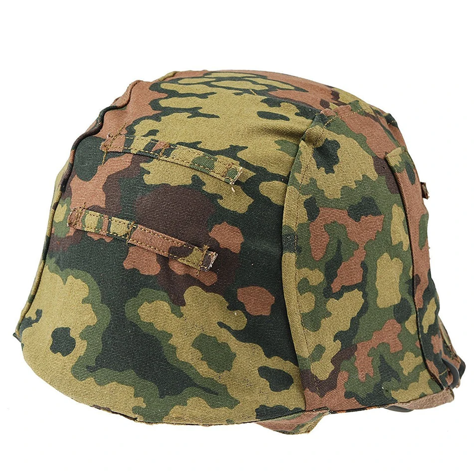 

WW2 WWII German M35 Reversible Helmet Cover Color Spring And Fall Oak Camo