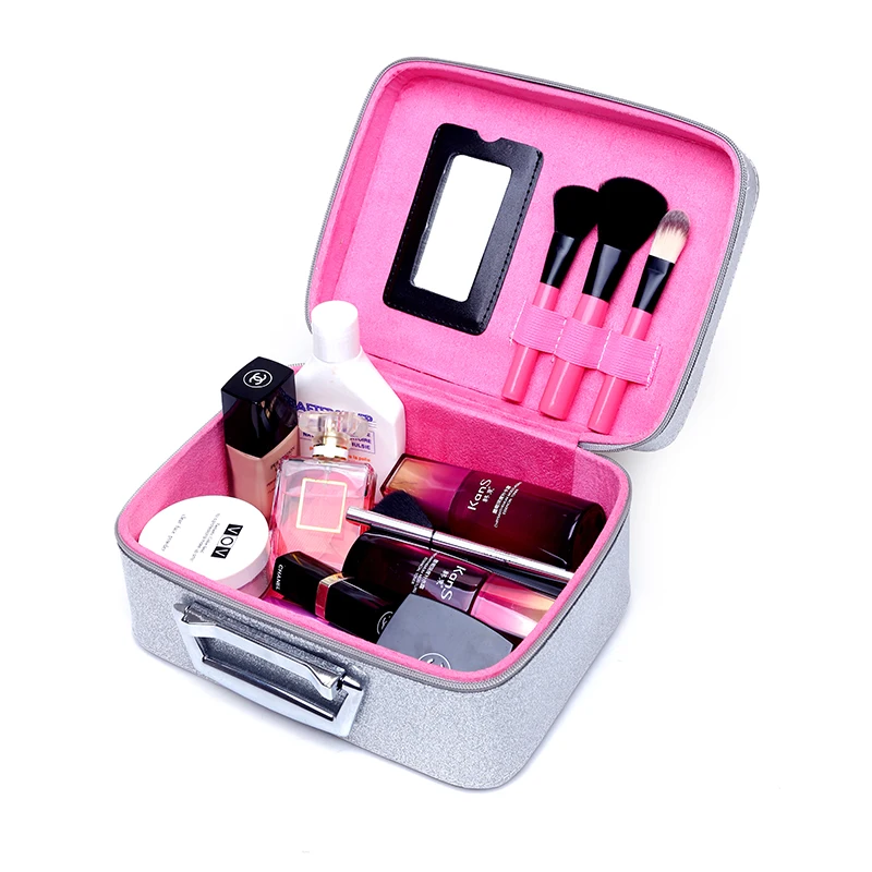 

2017 Cute Cosmetic Bag Professional Makeup Bag Portable Travel Organizer Case Beauty Necessary Make up Storage Beautician Box