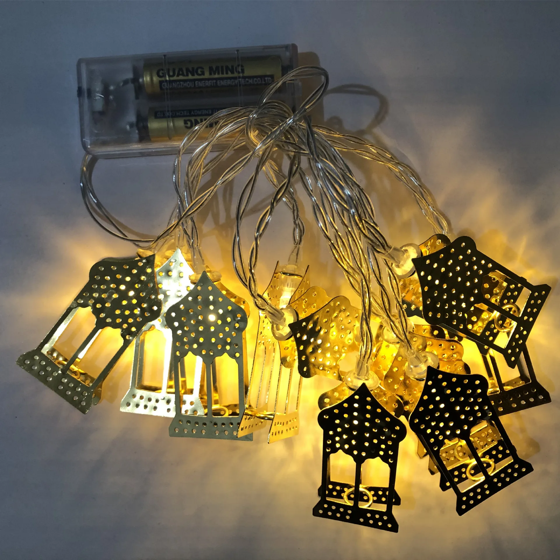 New Muslim Identity Card Fitt Leads Tieyibao Lamppost Palace Ramadan Decoration Hanging Festival Light String | Освещение