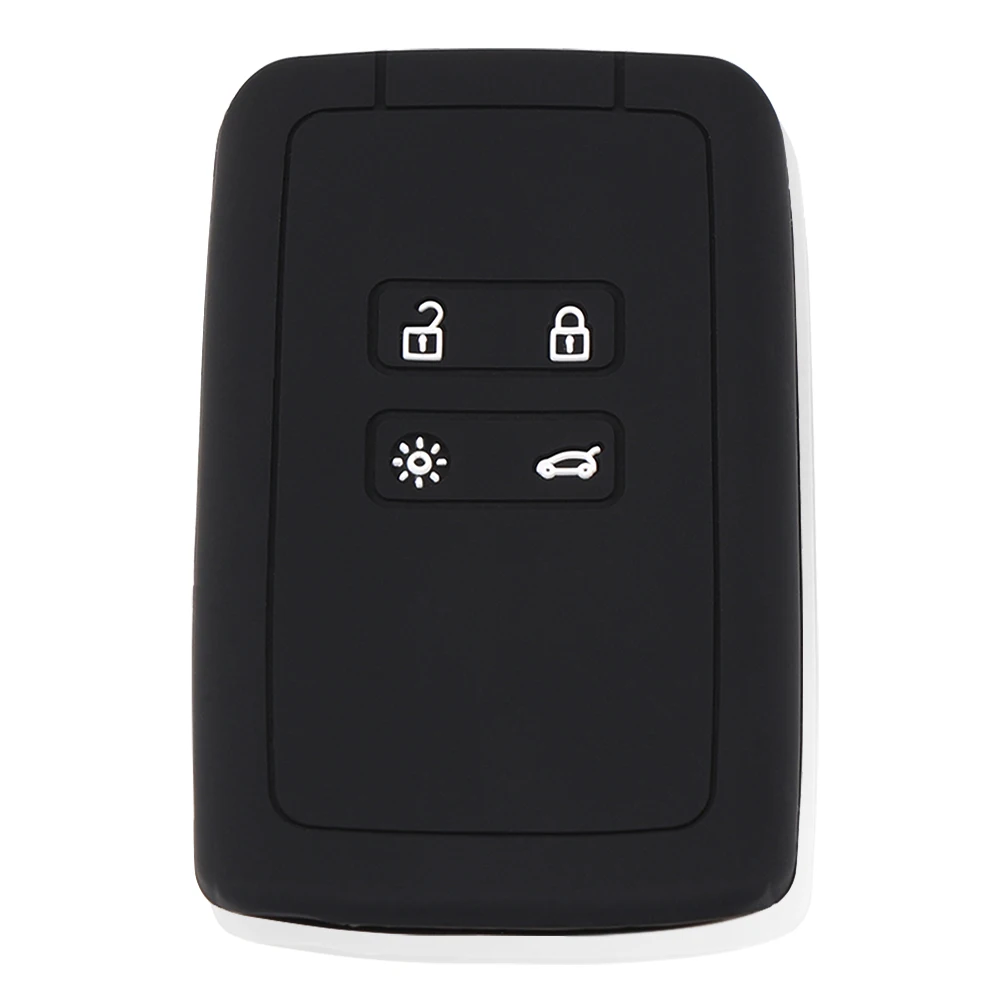 RXXR Autoschlüssel Hülle Renault Dacia - 4 Tasten Zinklegierung Schwarz
