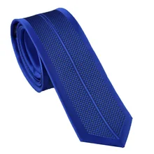 Мужские галстуки для костюма дизайн граница Королевский синий с черными клетками полосатый шейный платок, тонкий галстук 6 см платье рубашки Свадебный галстук