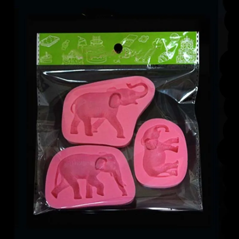 Силиконовая форма Aouke Elephant a сделай сам для помадки торта желе сухой пекарская