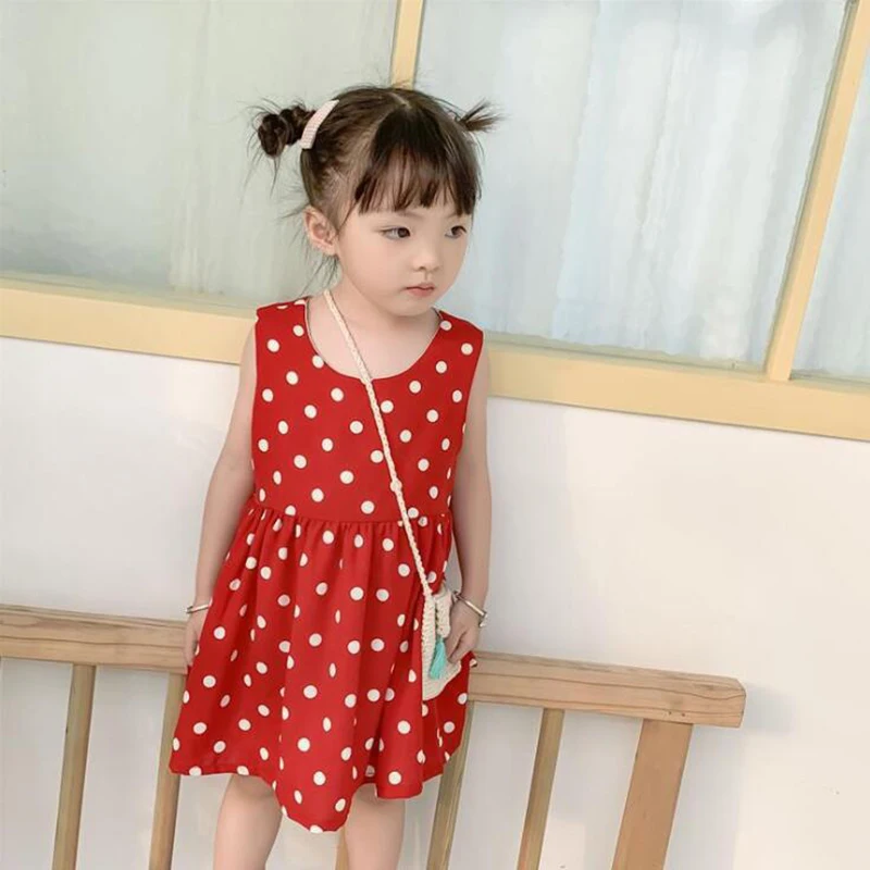 2PCS New Red Polka Dots Summer Mother Daughter Sashes Dresses Family Matching Clothes Boho Dress Gifts for Girls Mommy Vestidos 2PCS New Red Polka Dots Summer Mother Daughter Sashes Dresses Family Matching Clothes Boho Dress Gifts for Girls Mommy Vestidos