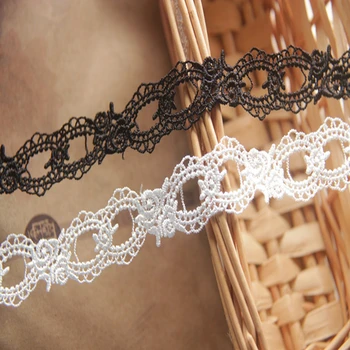 

10Yards Japanese Version of Water-soluble Silk Embroidered Lace Ribbon To Wear Handmade Clothing Accessories 2cm Wide YN616