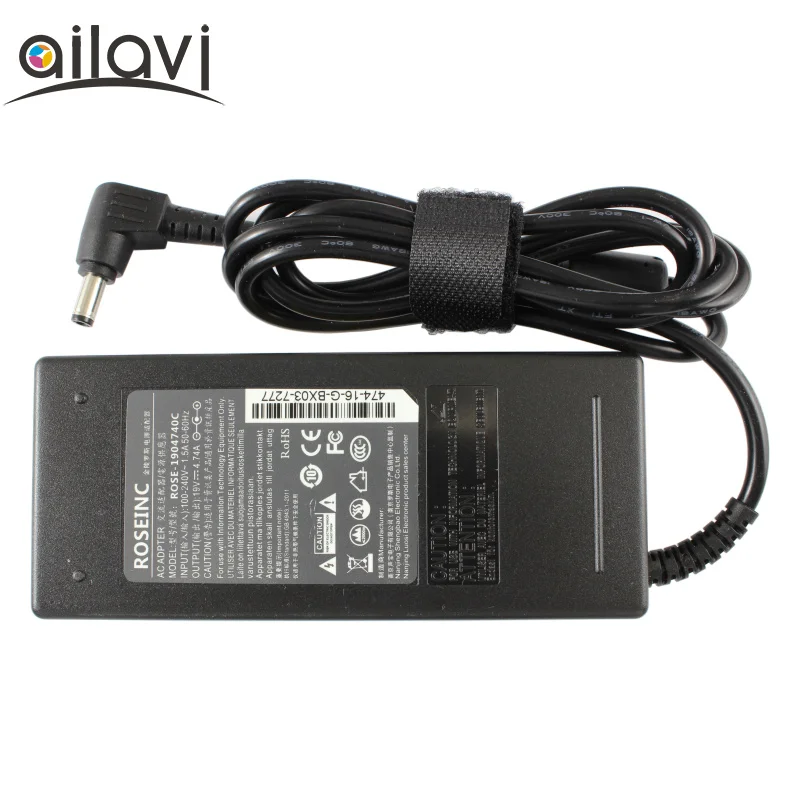 AC 110V 220V адаптер питания DC 19V 5A источник 5 5mm x 2 для ноутбука зарядка Импульсный блок