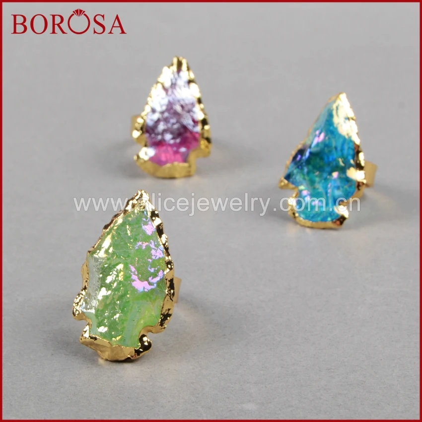 BOROSA 5 шт. стрелка стандартное титановое кварцевое кольцо ювелирные изделия