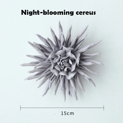 Современный керамический цветок настенный Лилия смола цветок ремесла орнамент украшение Европейский Гостиная ТВ фон настенное искусство - Цвет: style 19