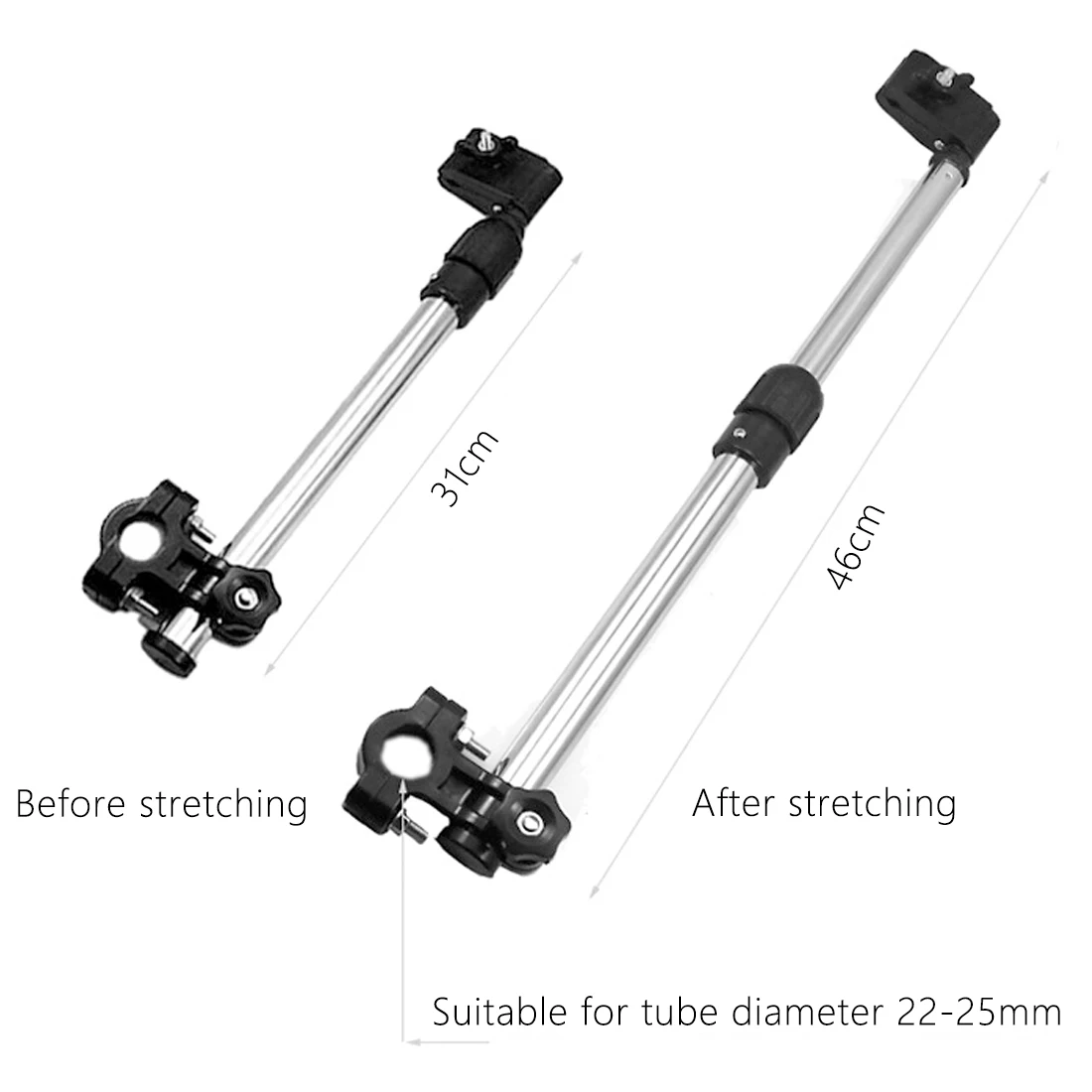 

Umbrella Holder Bracket Pram Swivel Connector Bicycle Motorcycle Umbrella Holding Stick Practical Adjustable Baby Stroller