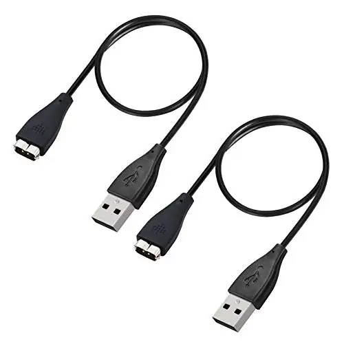 

2 Pack Replacement USB Charger For Fitfit Charge HR Charging Date Cable Power Line With High Quality Fit For Fitbit Charge HR