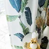 Modern Simple Curtains for Living Room Ins Nordic Banana Leaf Printed Curtain Bedroom Cotton and Hemp Sunshade Cloth ► Photo 3/5