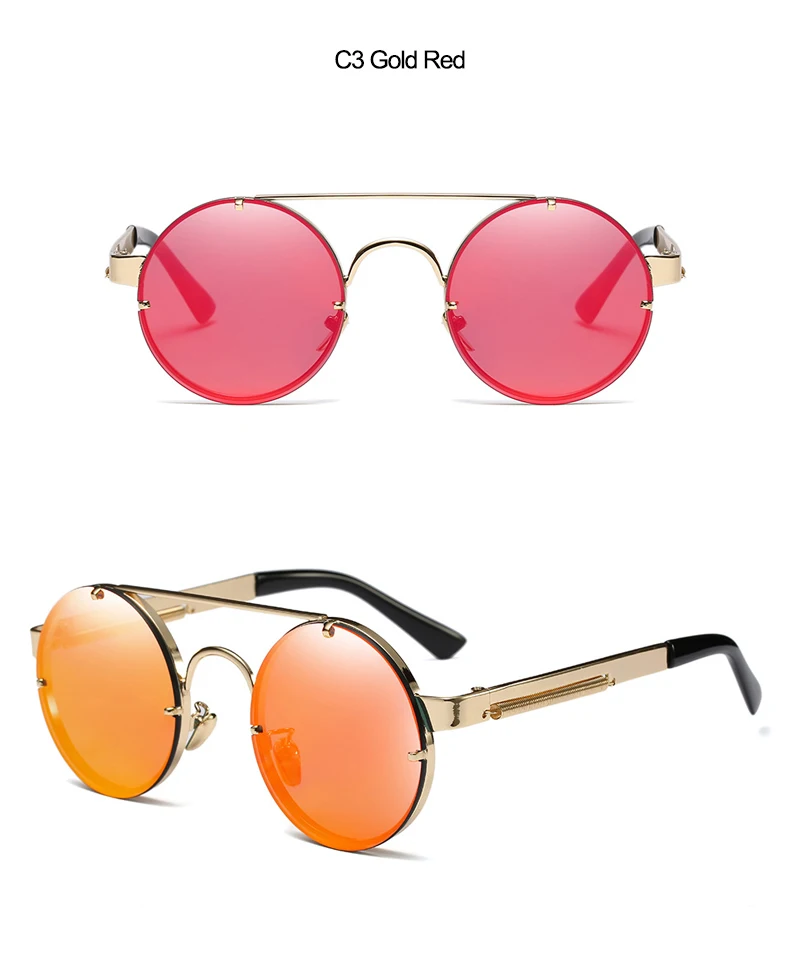 2018 New Round Unisex Sunglasses (12)