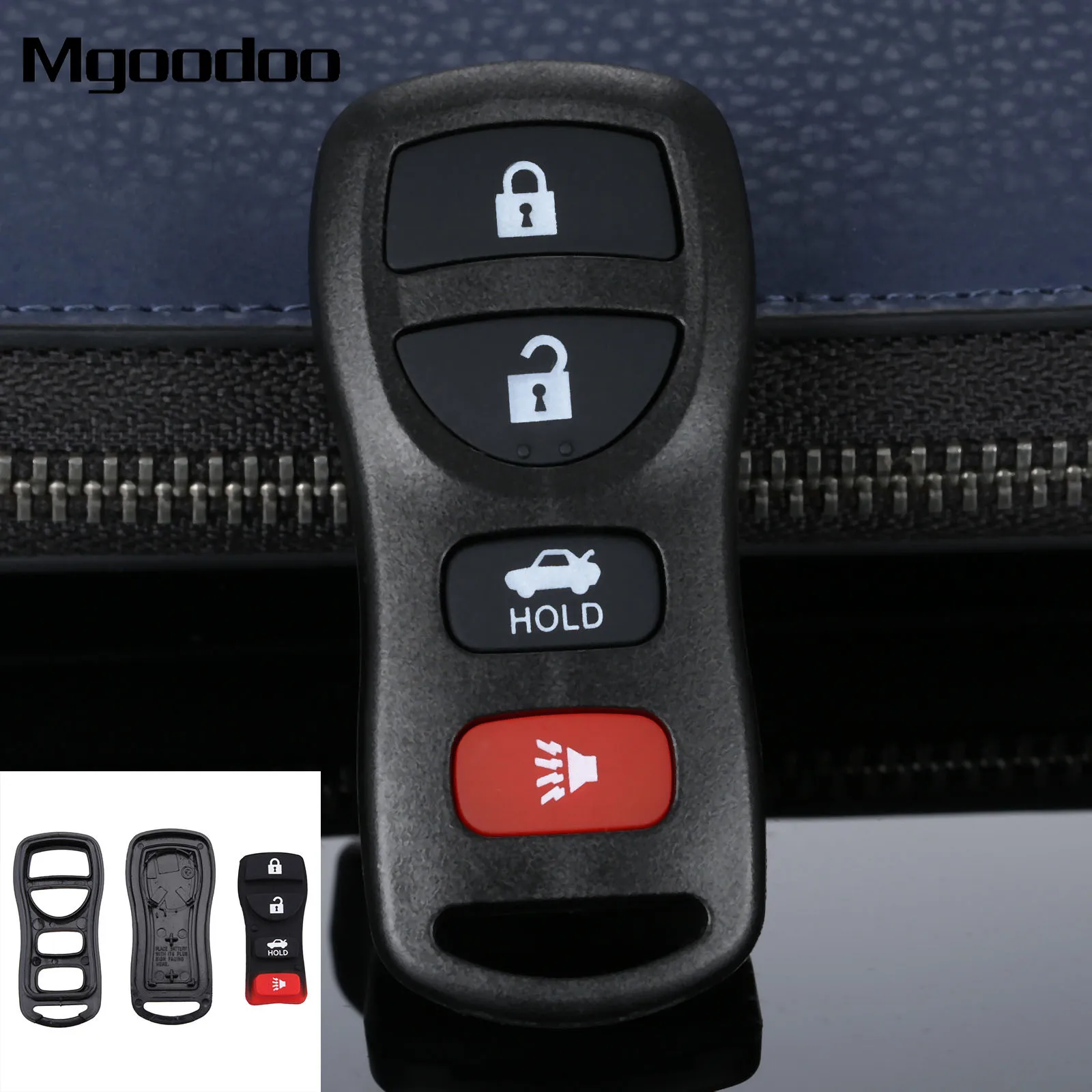 

4 BTN Keyless Remote Key Fob Case Shell For Nissan Sentra Armada 350Z Altima Maxima Infiniti FX35 EX35 FX45 QX56 G35 M45 I35 Q45