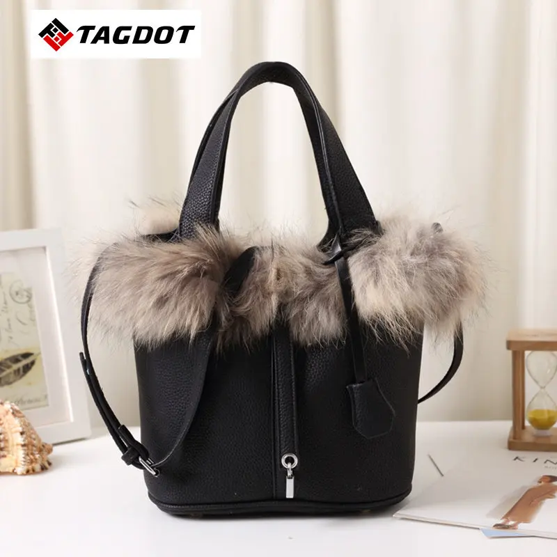 womens fur bag