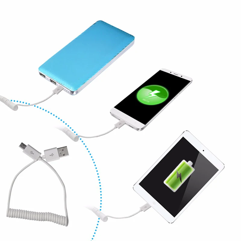 

Elastic Data Cable for Phone Android for Samsung for HTC Huawei Phone Tablet for DJI Phantom 3 4 Inspire 1 FPV Drone Accessories