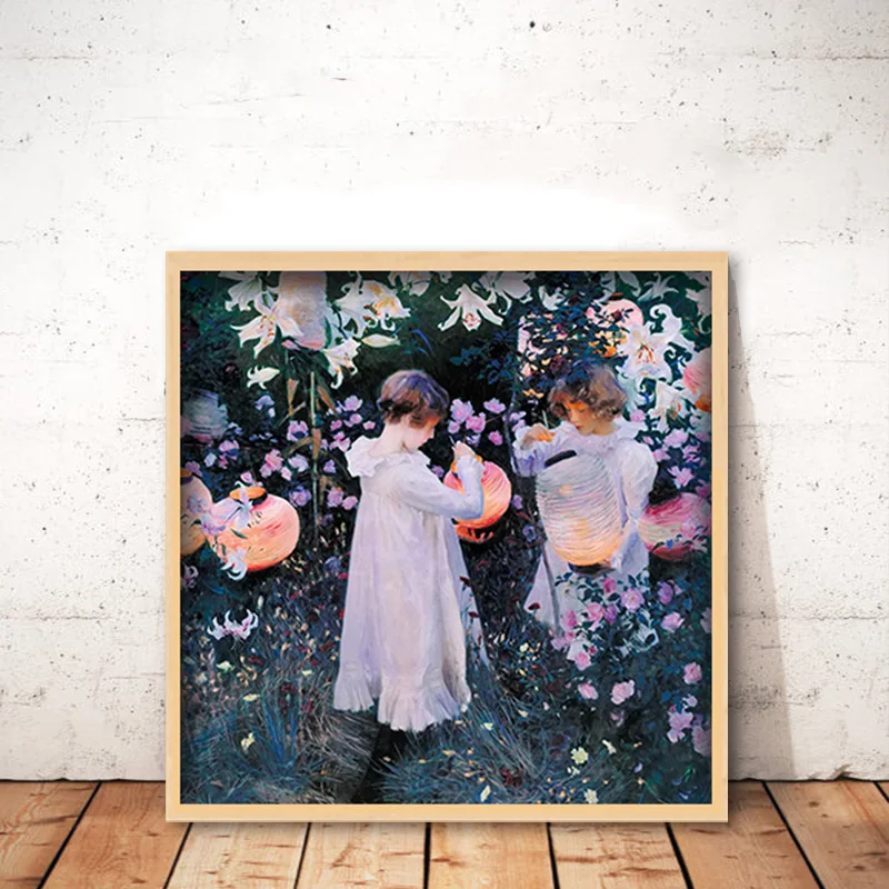 

diy painting by numbers john singer sargent Carnation, Lily, Lily, Rose room impression flower decorative paint hand drawing