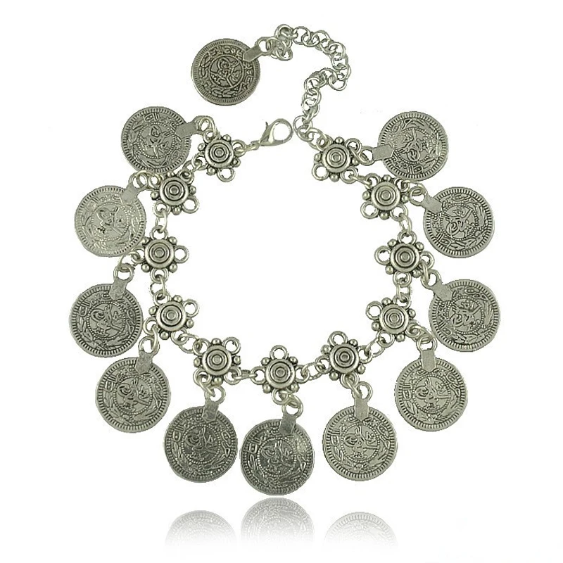 

LOVBEAFAS Gypsy Fashion Bohemian Bracelets Bangles For Women Ethnic Maxi Vintage Jewelry Coin Tassel Charm Beach Boho Bracelets