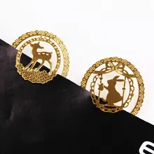 1 шт. милые металлические золотистые закладки модные птичья клетка Корона кошка зажимы для книг бумага креативные товары канцелярские товары