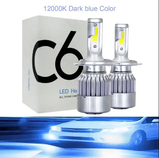 12000K 1 пара авто 6500 K 8000 K светодиодный H4 H1 H3 H8 H9 H11 9005 HB3 9006 HB4 9004 9007 H13 880 H7 светодиодный фары для автомобиля свет лампы 12 V - Испускаемый цвет: 12000K