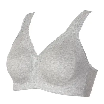 

Wholesale Ladies Ultra-thin Cotton Material Bras 110C Big Size Underwear With Full Cup and No Steel Ring
