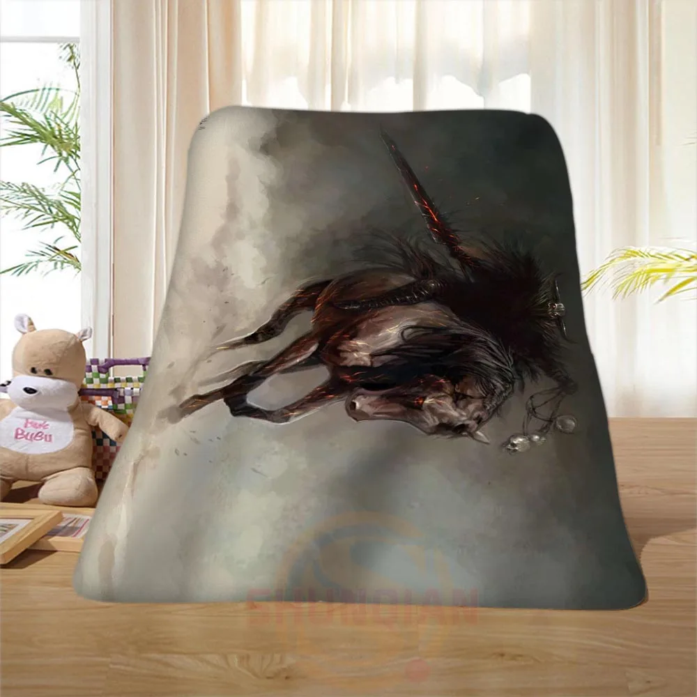 P 85 Custom font b Horse b font 4 Home Decoration Bedroom Supplies Soft Blanket size