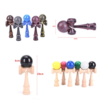 

Outdoor Sports Toy Ball Kendama Ball PU Paint 20cm Strings Professional Adult Toys Leisure Sports Wooden Toys