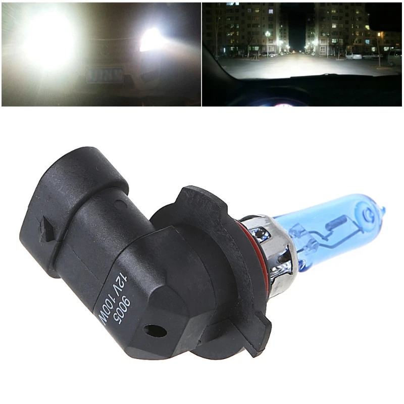 

New 1 PC 9005/HB3 6000K 100W White Gas Headlight Light Lamp Bulb