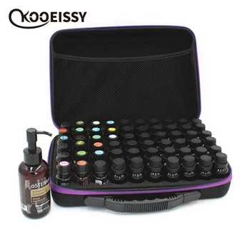 

60 Compartments Essential Oil Storage Bag Portable Travel Essential Oil Bottle Organizer Women Perfume Oil Collecting Case