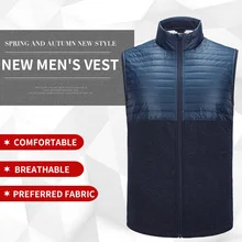 Мужская Весенняя Уличная Повседневная жилетка со стоячим воротником, легкая одежда для отдыха, приятная на ощупь одежда для спорта, туризма, кемпинга
