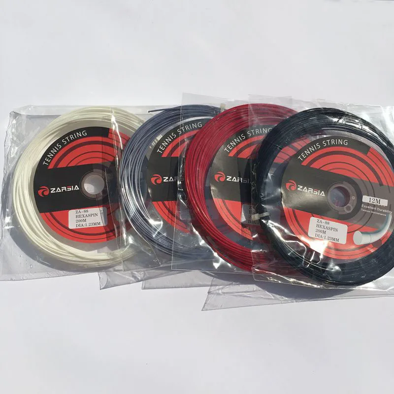 

1 pc ZARSIA TINGKIN POWER POLYGON 17/18 hexa spin tennis strings Hexagonal hard feeling string 12m/pc