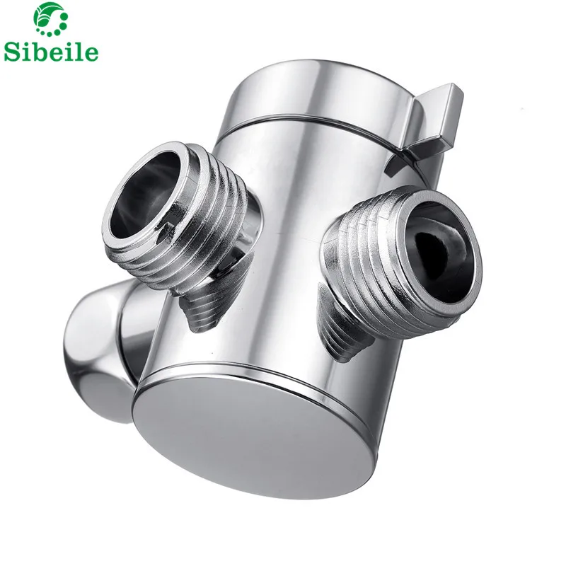 SBLE G1/2" Three Head Function Switch Adapter Control Valve 3 Way Diverter Toilet Bidet Shattaf Valve Tee Connector Shower Head