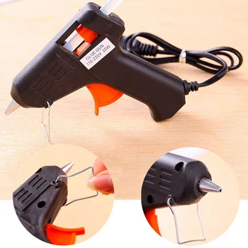 

High Temp Heater Melt Hot Glue Gun 20W Repair Tool Heat Gun Mini Gun EU Plug or with Hot Melt Glue Gun Sticks set
