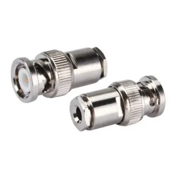 

2PCS BNC Male Clamp Solder Connector for LMR-195 RG58 RG142 RG400 RG223 Cable