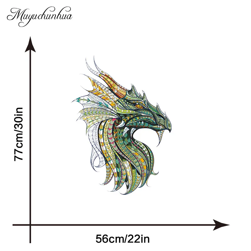 Muyuchunhua DIY Декор дракон король Наклейка на стену семейная наклейка для гостиной спальни украшение дома обои наклейка на стену s