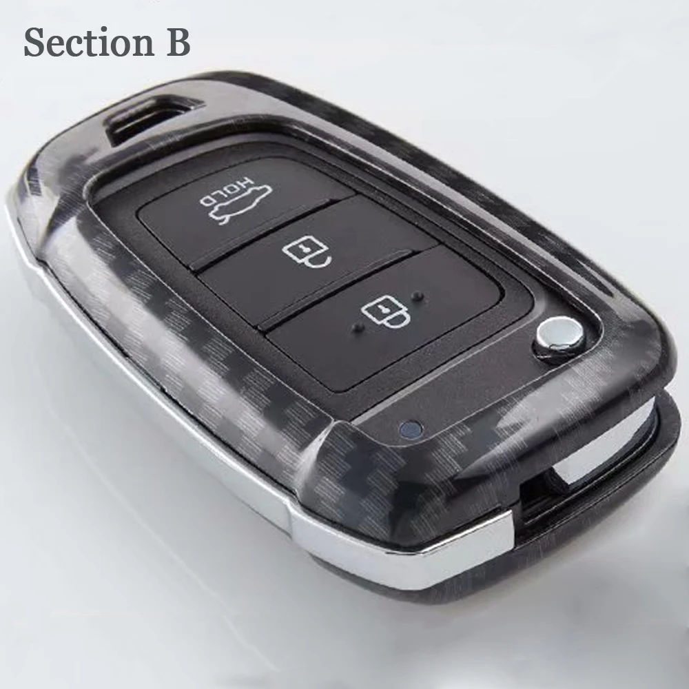 3 Button Flip Car Folding Key Fob Shell Bag Case For Hyundai Elantra i30 i35 i40 Tucson Kona key Pad