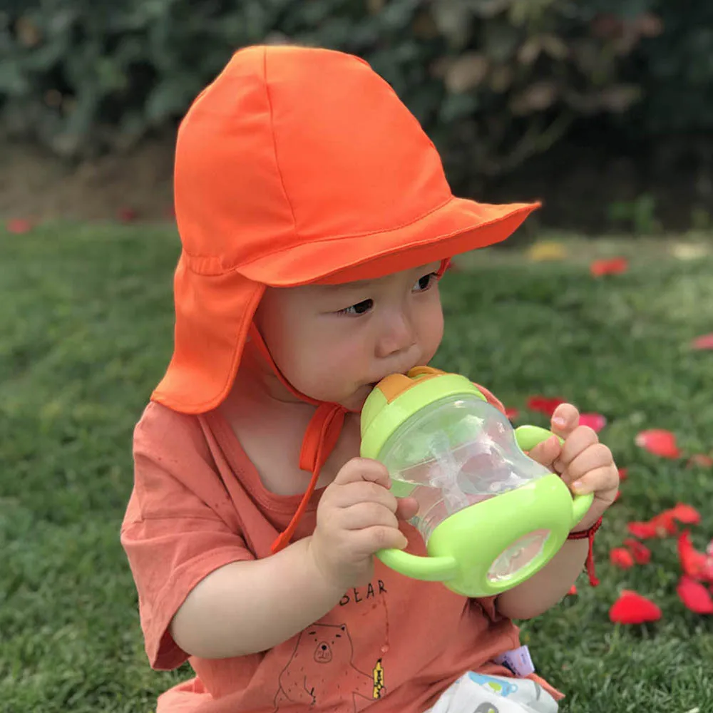 baby hat with neck cover