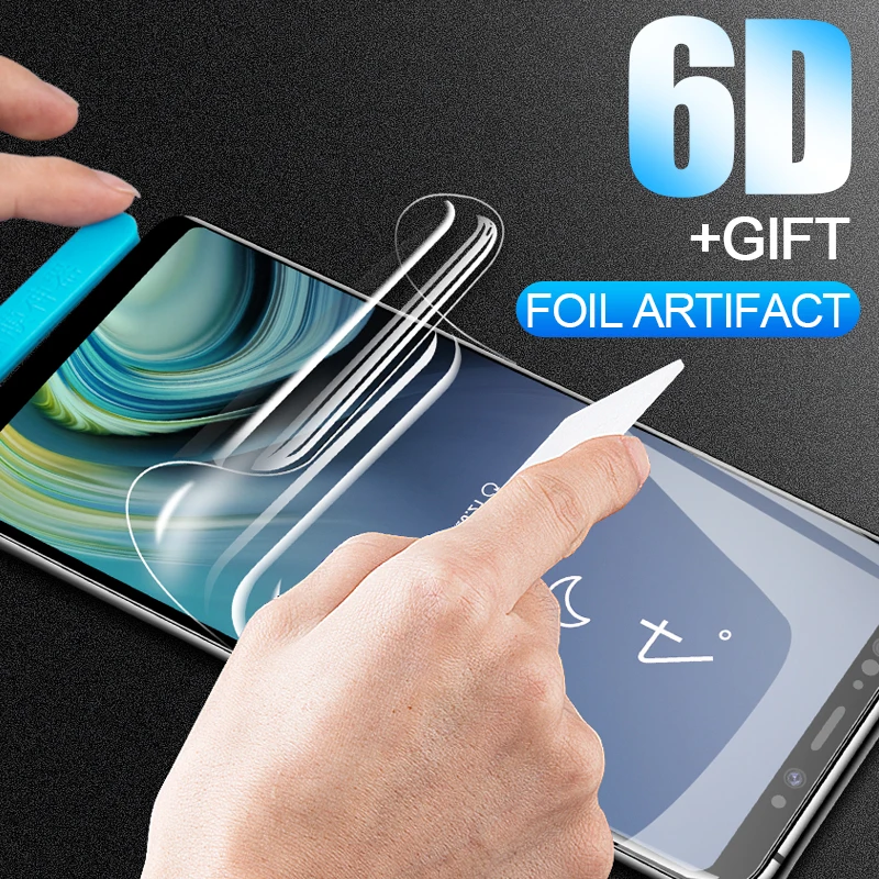 

6D Strengthen Protective Film For Samsung Galaxy S9 S8 Plus Note 8 9 Screen Protector For Samsung S7 S6 Edge Soft Hydrogel Film
