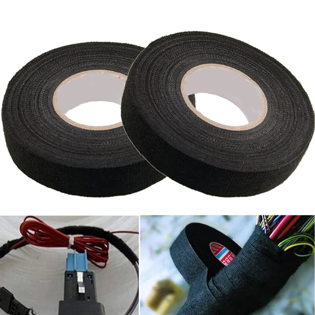 1X Roll Of Heat Resistant Wiring Insulating Tape Looms Harness Cloth Fabric Car Self Adhesive Cable Protection 4 Sizes huismerk kopen in de aanbieding 1X Roll Of Heat Resistant Wiring Insulating Tape Looms Harness Cloth Fabric Car Self Adhesive Cable Protection 4 Sizes huismerk kopen in de aanbieding