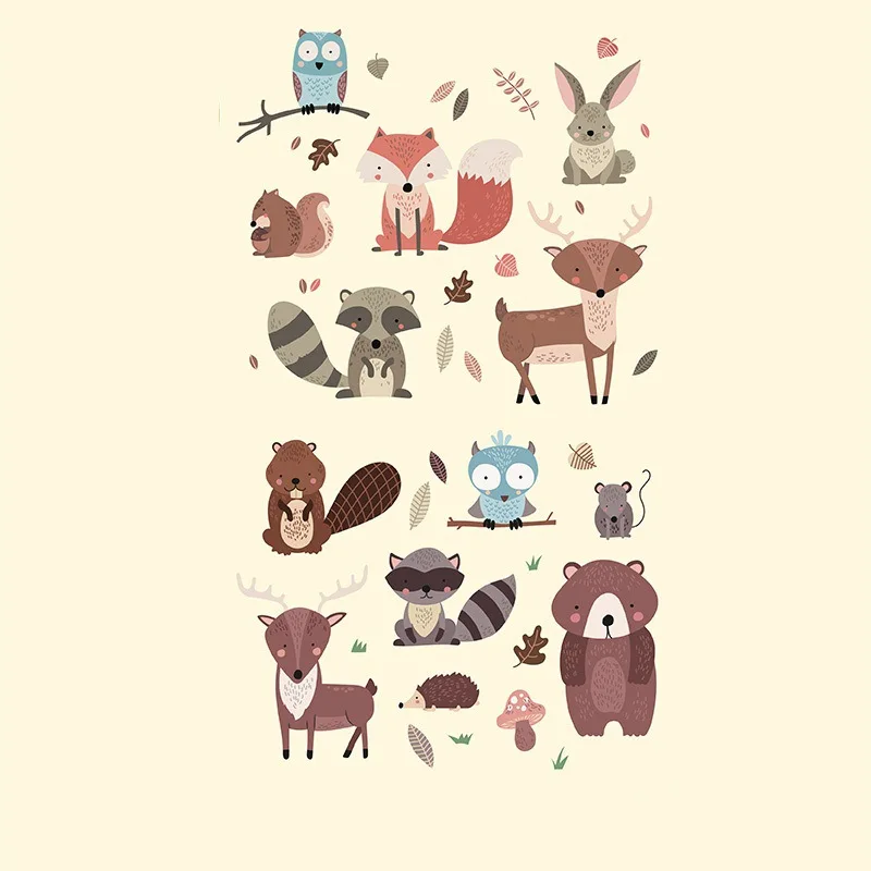 

Cute Little Fox Ironing Sticker Small Squirrel Animal Patches Washable Heat Transfers Diy Clothes Jeans Appliques