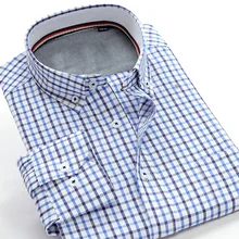 518080 Новое поступление Оксфордские мужские хлопковые клетчатые высококачественные мужские официальные рубашки с длинным рукавом супер большого размера плюс XXL-9XL10XL