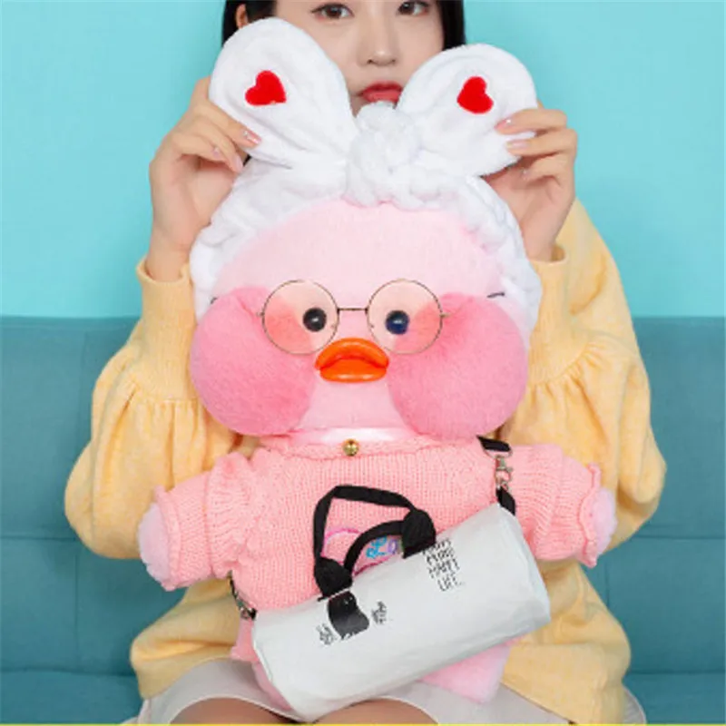 50 см Большой размер плюшевые игрушки Lalafanfan Kawaii Cafe Mimi желтая утка для девочек