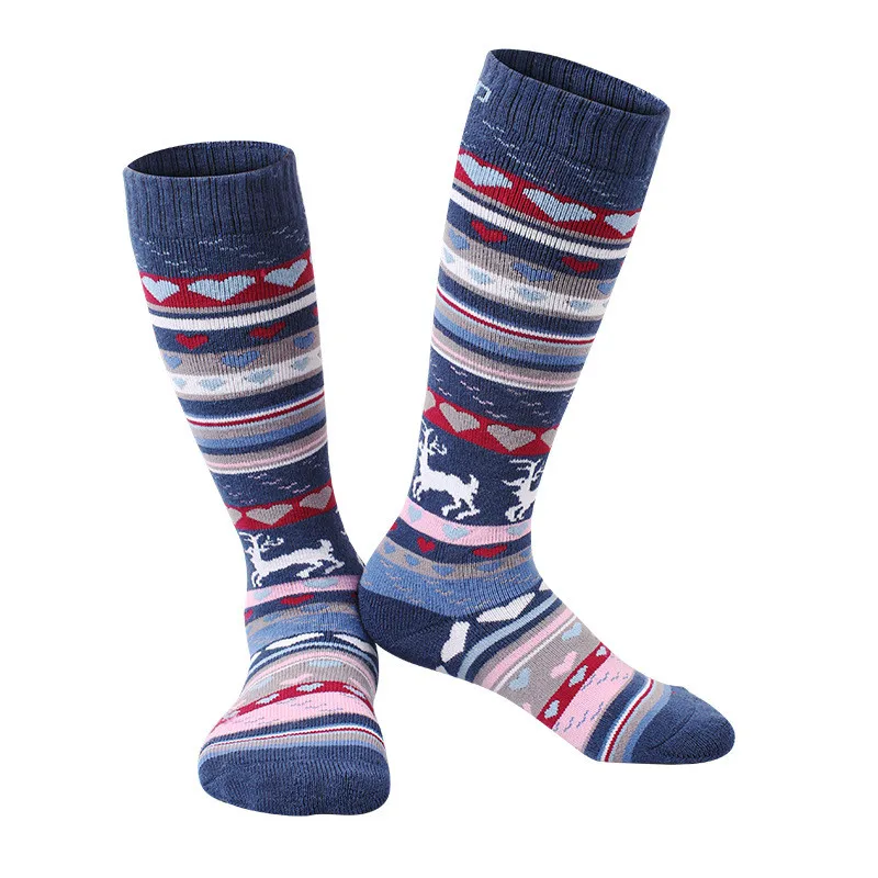 Children Ski Socks Thick Cotton Sports Snowboard Cycling Skiing Soccer Socks Moisture Absorption